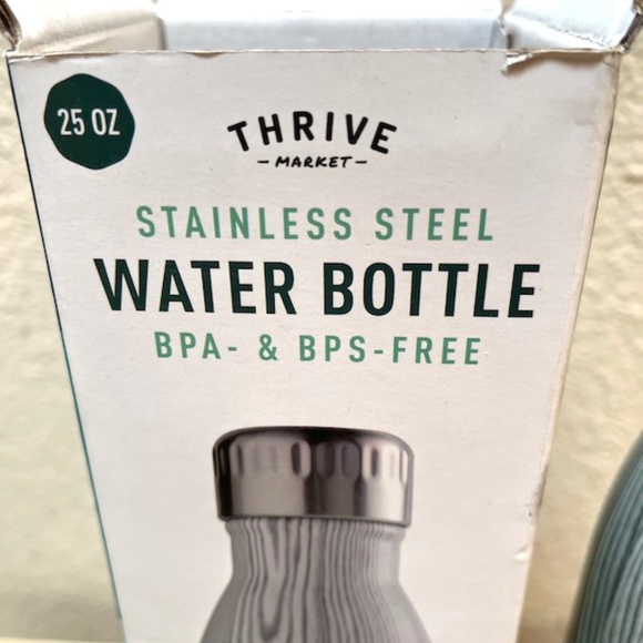 Stainless Steel Water Bottle. BPA/BPS Free. 25 fl oz. Insulated. Wood grain NWT - Picture 3 of 10